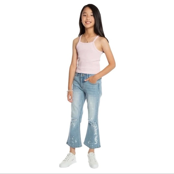 NWT Juicy Couture mid rise crop flared Jeans - Picture 1 of 8